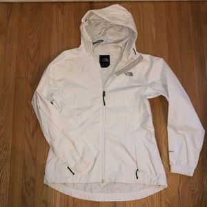 North Face Off White Windbreaker/Rain Jacket